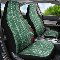 Women's Day Samoa Malu Tattoo Inspired Mix Teuila Car Seat Cover Sage Green
