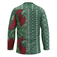 Women's Day Samoa Malu Tattoo Inspired Mix Teuila Hockey Jersey Sage Green