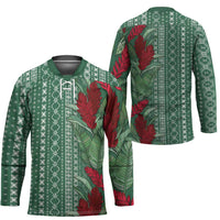 Women's Day Samoa Malu Tattoo Inspired Mix Teuila Hockey Jersey Sage Green