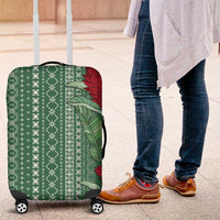 Women's Day Samoa Malu Tattoo Inspired Mix Teuila Luggage Cover Sage Green