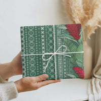 Women's Day Samoa Malu Tattoo Inspired Mix Teuila Wrapping Paper Sage Green