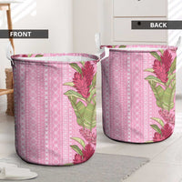 Women's Day Samoa Malu Tattoo Inspired Mix Teuila Laundry Basket Rose Pink