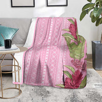 Women's Day Samoa Malu Tattoo Inspired Mix Teuila Blanket Rose Pink