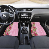 Women's Day Samoa Malu Tattoo Inspired Mix Teuila Car Mats Rose Pink