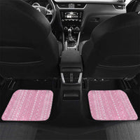 Women's Day Samoa Malu Tattoo Inspired Mix Teuila Car Mats Rose Pink