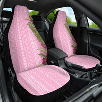 Women's Day Samoa Malu Tattoo Inspired Mix Teuila Car Seat Cover Rose Pink