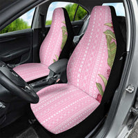 Women's Day Samoa Malu Tattoo Inspired Mix Teuila Car Seat Cover Rose Pink