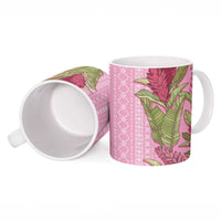Women's Day Samoa Malu Tattoo Inspired Mix Teuila Ceramic Mug Rose Pink