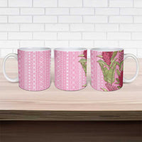 Women's Day Samoa Malu Tattoo Inspired Mix Teuila Ceramic Mug Rose Pink