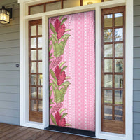Women's Day Samoa Malu Tattoo Inspired Mix Teuila Door Cover Rose Pink