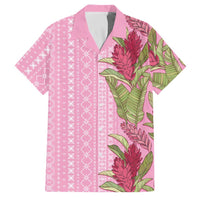 Women's Day Samoa Malu Tattoo Inspired Mix Teuila Family Matching Tank Maxi Dress and Hawaiian Shirt Rose Pink