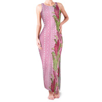 Women's Day Samoa Malu Tattoo Inspired Mix Teuila Family Matching Tank Maxi Dress and Hawaiian Shirt Rose Pink