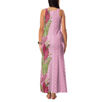 Women's Day Samoa Malu Tattoo Inspired Mix Teuila Family Matching Tank Maxi Dress and Hawaiian Shirt Rose Pink