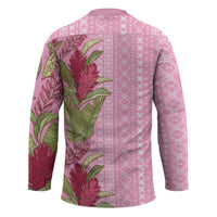 Women's Day Samoa Malu Tattoo Inspired Mix Teuila Hockey Jersey Rose Pink