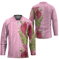 Women's Day Samoa Malu Tattoo Inspired Mix Teuila Hockey Jersey Rose Pink