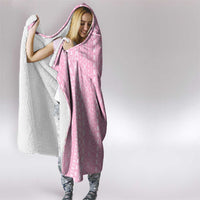 Women's Day Samoa Malu Tattoo Inspired Mix Teuila Hooded Blanket Rose Pink