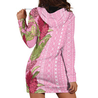 Women's Day Samoa Malu Tattoo Inspired Mix Teuila Hoodie Dress Rose Pink