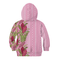 Women's Day Samoa Malu Tattoo Inspired Mix Teuila Kid Hoodie Rose Pink