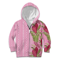 Women's Day Samoa Malu Tattoo Inspired Mix Teuila Kid Hoodie Rose Pink