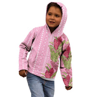 Women's Day Samoa Malu Tattoo Inspired Mix Teuila Kid Hoodie Rose Pink