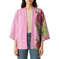 Women's Day Samoa Malu Tattoo Inspired Mix Teuila Kimono Rose Pink