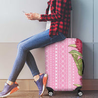 Women's Day Samoa Malu Tattoo Inspired Mix Teuila Luggage Cover Rose Pink