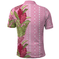 Women's Day Samoa Malu Tattoo Inspired Mix Teuila Polo Shirt Rose Pink