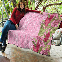 Women's Day Samoa Malu Tattoo Inspired Mix Teuila Quilt Rose Pink