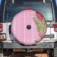 Women's Day Samoa Malu Tattoo Inspired Mix Teuila Spare Tire Cover Rose Pink