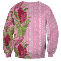 Women's Day Samoa Malu Tattoo Inspired Mix Teuila Sweatshirt Rose Pink