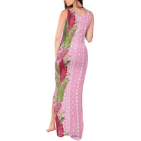 Women's Day Samoa Malu Tattoo Inspired Mix Teuila Tank Maxi Dress Rose Pink