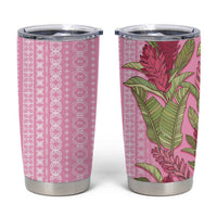Women's Day Samoa Malu Tattoo Inspired Mix Teuila Tumbler Cup Rose Pink