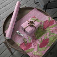 Women's Day Samoa Malu Tattoo Inspired Mix Teuila Wrapping Paper Rose Pink