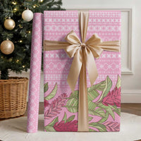 Women's Day Samoa Malu Tattoo Inspired Mix Teuila Wrapping Paper Rose Pink