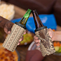 Women's Day Samoa Malu Tattoo Inspired Mix Teuila 4 in 1 Can Cooler Tumbler Vintage Tapa LT7 - Polynesian Pride