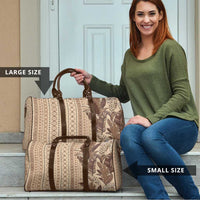 Women's Day Samoa Malu Tattoo Inspired Mix Teuila Travel Bag Vintage Tapa