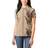 Women's Day Samoa Malu Tattoo Inspired Mix Teuila Women Polo Shirt Vintage Tapa LT7 - Polynesian Pride
