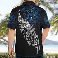 Maori Matariki Hawaiian Shirt Landscape Styled Fern - Galaxy