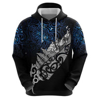 Maori Matariki Hoodie Landscape Styled Fern - Galaxy