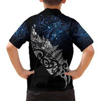 Maori Matariki Kid Hawaiian Shirt Landscape Styled Fern - Galaxy