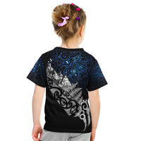 Maori Matariki Kid T Shirt Landscape Styled Fern - Galaxy