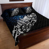 Maori Matariki Quilt Bed Set Landscape Styled Fern - Galaxy