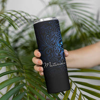 Maori Matariki Skinny Tumbler Landscape Styled Fern - Galaxy LT7 - Polynesian Pride