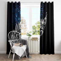 Maori Matariki Window Curtain Landscape Styled Fern - Galaxy LT7 - Polynesian Pride
