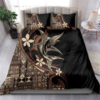 Samoa Manuia le Aso Tuto'atasi Bedding Set Siapo Mamanu Mix Tatau Marlin