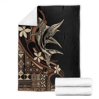 Samoa Manuia le Aso Tuto'atasi Blanket Siapo Mamanu Mix Tatau Marlin