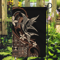 Samoa Manuia le Aso Tuto'atasi Garden Flag Siapo Mamanu Mix Tatau Marlin