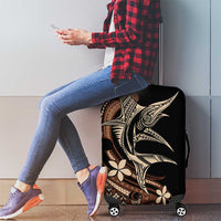 Samoa Manuia le Aso Tuto'atasi Luggage Cover Siapo Mamanu Mix Tatau Marlin LT7 - Polynesian Pride