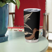 Samoa Manuia le Aso Tuto'atasi Tumbler Cup Siapo Mamanu Mix Tatau Marlin LT7 - Polynesian Pride