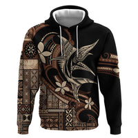 Samoa Manuia le Aso Tuto'atasi Zip Hoodie Siapo Mamanu Mix Tatau Marlin